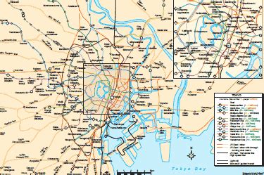 Tokyo - city map | Country profile | Railway Gazette International