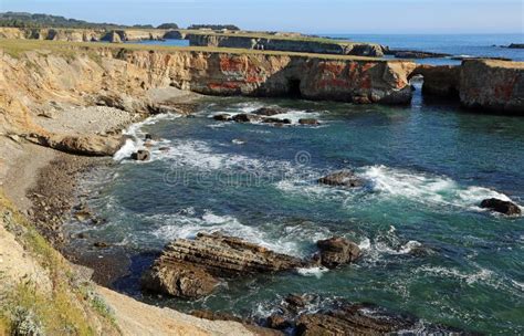 Point Arena Beach stock image. Image of famous, coast - 174261939