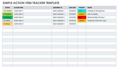 Action Log Template Free - FREE PRINTABLE TEMPLATES