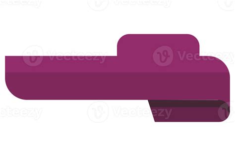 Purple Flat Text Box Button Element With Transparent Background ...