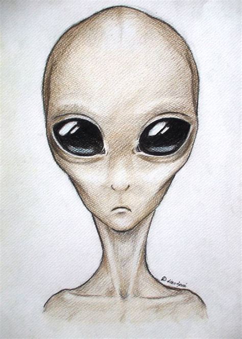 Gray Alien by Dewilish on DeviantArt | Alien drawings, Grey alien, Drawings