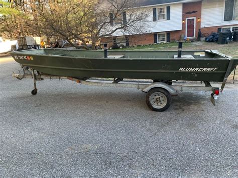 16 Foot Alumacraft Jon Boat with Haul Rite Trailer Included ...