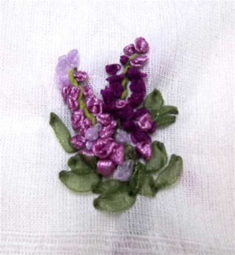 Flower Ribbon Embroidery ~ Nimble Fingers Zone