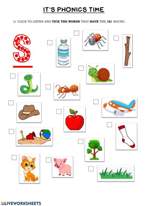 Phonics interactive and downloadable worksheet. You can do the ...