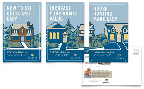 Real Estate Agent Postcard Templates & Design Examples