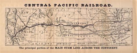 Transcontinental Railroad Map