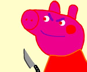 How To Draw Evil Peppa Pig Step By Step