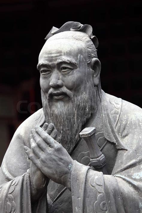 Statue of Confucius at Confucian Temple in Shanghai, China | Stock ...