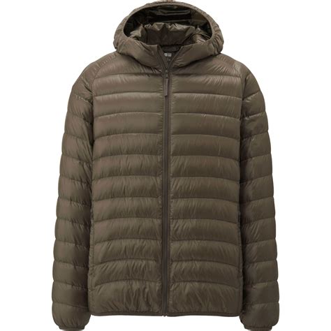 Uniqlo Men Ultra Light Down Parka in Brown for Men | Lyst