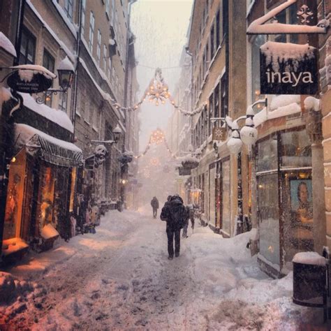 Snow in Gamla Stan, Stockholm Scandinavian Countries, Nordic Countries ...