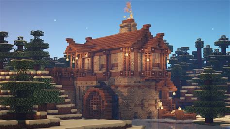 Minecraft Medieval Winter House | Minecraft houses, Minecraft medieval ...