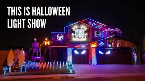 This is Halloween - Halloween Light Show House 2021 Riverside, CA - YouTube