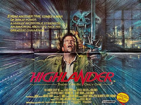 Original Highlander Movie Poster - Sean Connery - Christopher Lambert