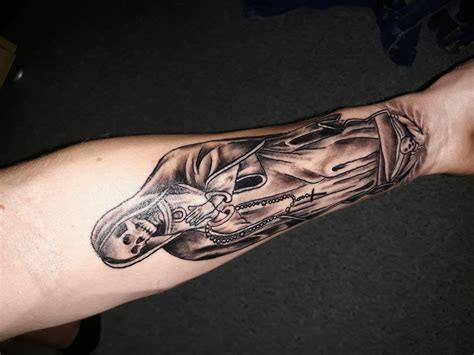 My new Santa muerte tattoo : r/tattoo