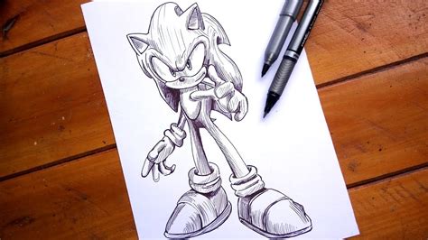 How to Draw SONIC 3D - YouTube