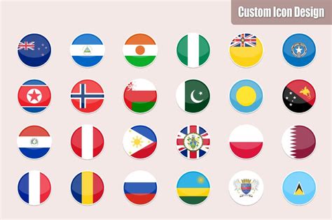 255 Flat & Vector World Flag Icons | Flag icon, Country flags icons ...