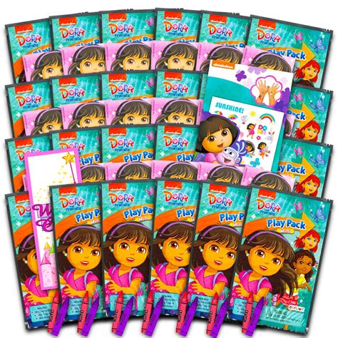 Buy Dora the Explorer Party Favors Pack -- 6 Coloring Books and 8 ...