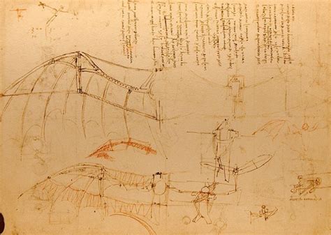 Leonardo da Vinci’s ornithopter sketches from 1485 are probably the ...