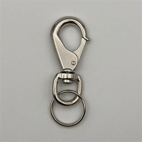 Shop for and Buy Heavy Duty Boat Snap Clip Key Ring Nickel Plated at ...