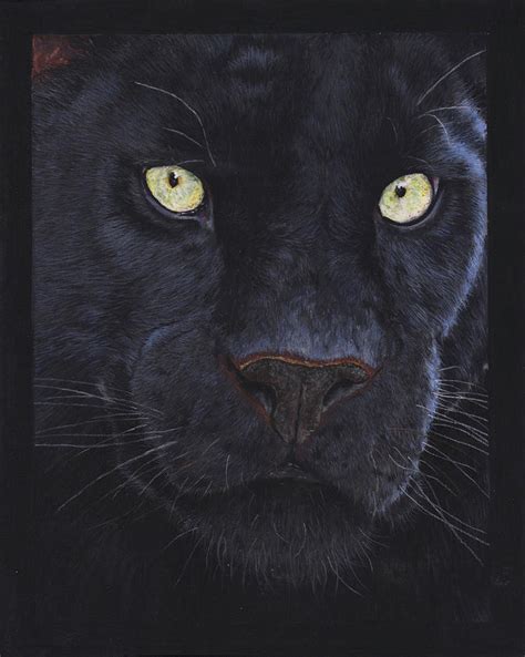 Black Panther Eyes to the Soul Pastel by Gemma Whelbourn | Fine Art America