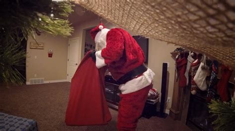 SANTA CAUGHT ON CAMERA CHRISTMAS MORNING!! | Doovi