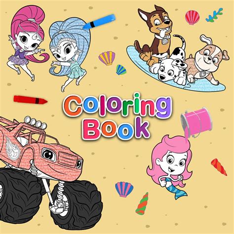 Nick Jr. Coloring Book: Coloring Pages for Kids | Coloring books, Peppa ...