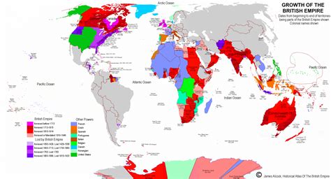 British Colonies World Map