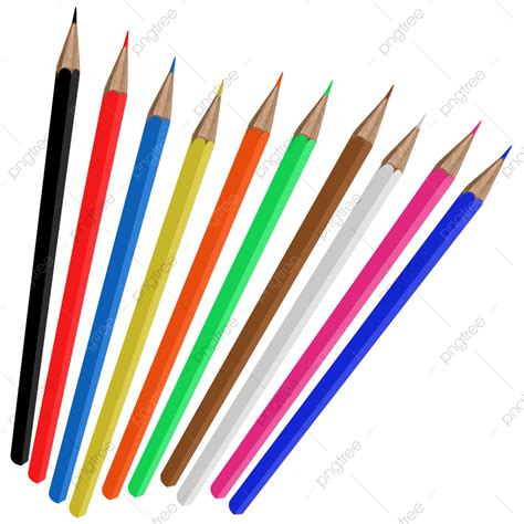 Drawing Pencils PNG Image, Colored Pencil Drawing For Decoration ...