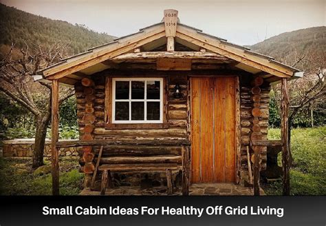 Small Cabin Ideas For Healthy Off Grid Living - Home design