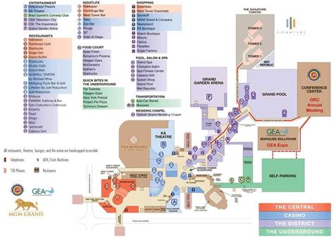 Mgm Grand Pool Map