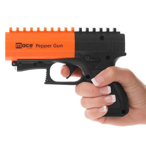 Mace® Pepper Gun 2.0 Reloadable Power Stream Spray w/ LED Strobe - The ...