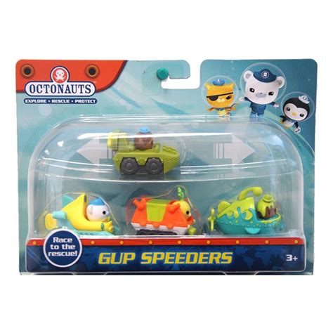 Octonauts Gup Speeders 4-Pack Gup-A Gup-K Gup-T Gup-U Figures Fisher ...