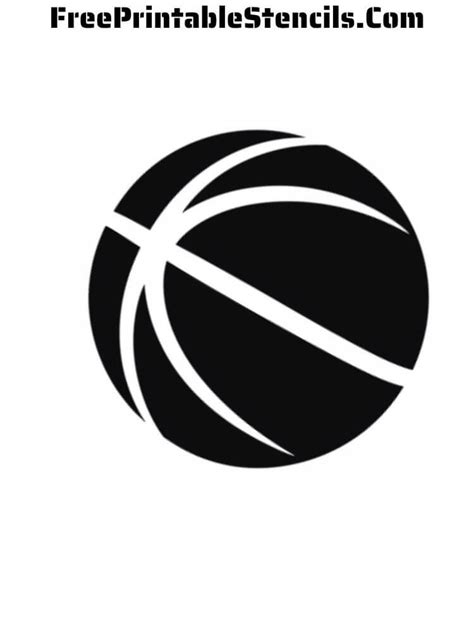 Free Printable Basketball Stencils - Free Printable Stencils