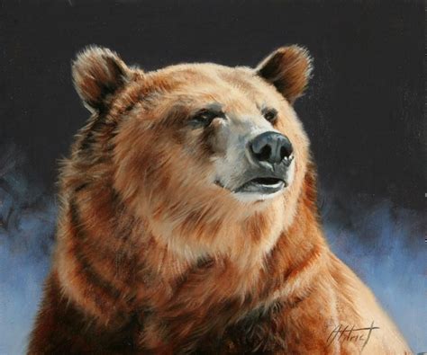 Grizzly Portrait | Bear paintings, Grizzly, Wildlife paintings