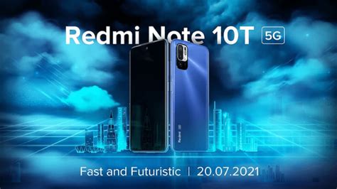 Redmi Note 10T 5G Launched With MediaTek Dimensity 700 SoC in India