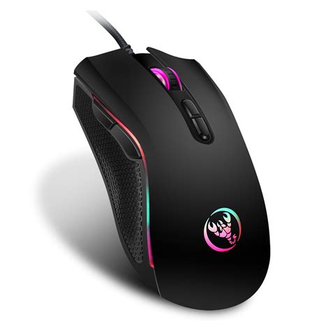 TSV Gaming Mouse Wired, 7 Buttons, RGB Backlit, 3200 DPI Adjustable ...