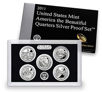 2011 Quarters Set Includes 90% Silver Proof National Park Quarters ...