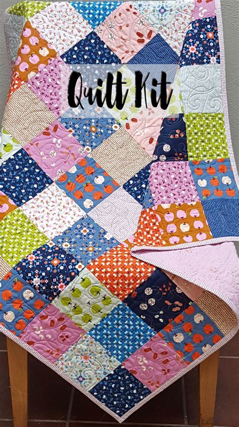 Easy Quilt Kit Beginner Quilt Kit Baby Girl Quilt Kit SMOL | Etsy