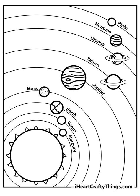 Printable Coloring Pages Solar System