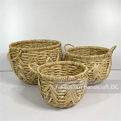 Water Hyacinth Basket 23 - Fehandicraft.com