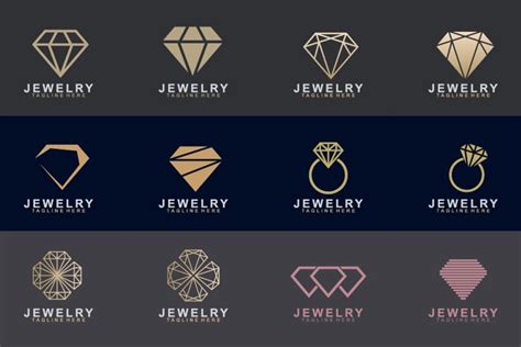 Set of Jewelry logo design (555154) | Logos | Design Bundles