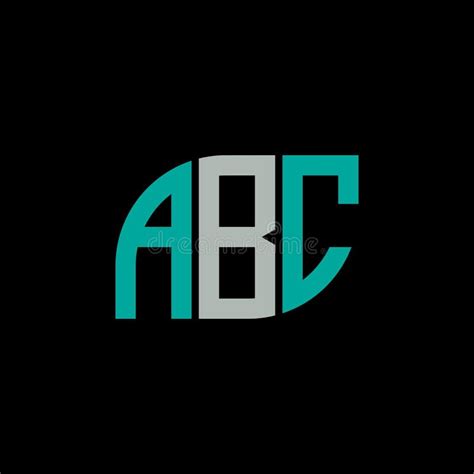 ABC Letter Logo Design on Black Background.ABC Creative Initials Letter ...