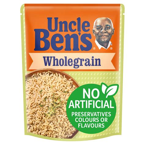 Uncle Bens Wholegrain Microwave Rice 250g | Rice, Grains & Pulses ...