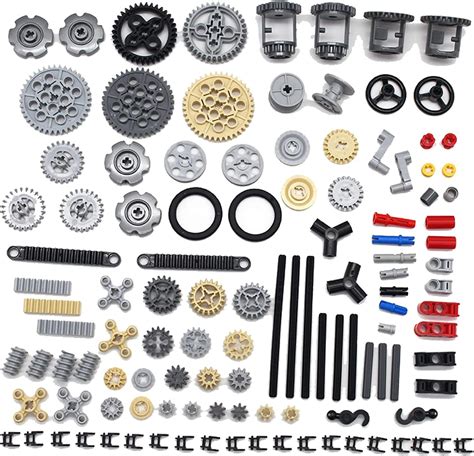 SEEMEY 118PCS Gear and Axle Parts set Compatible with Lego Technic ...