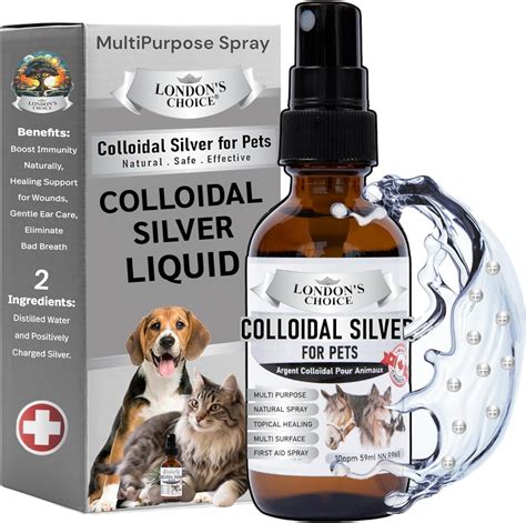 Amazon.com : Premium Colloidal Silver Liquid Spray for Pets - Natural ...