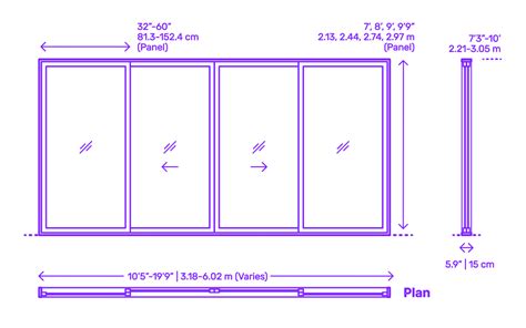 Sliding Doors Dimensions & Drawings | Dimensions.com