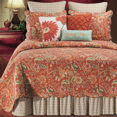 Adele Quilt Rust | Bed spreads, Bed, Quilt bedding