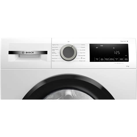 Bosch Series 4 9kg 1400rpm Washing Machine - White WGG04409GB ...