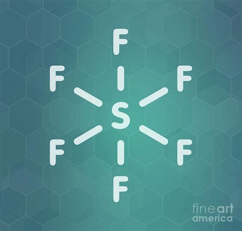Sulfur Hexafluoride Gas Insulator Molecule Photograph by Molekuul ...