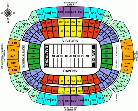 Ravens Stadium Seating Chart - Stadium Seating Chart